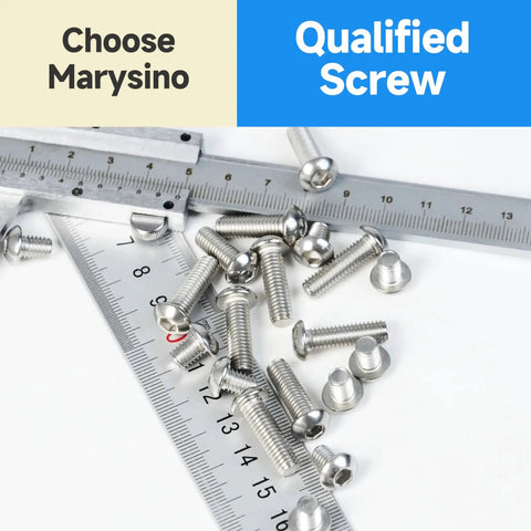 Assorted 1/4-20 Stainless Steel Socket Cap Bolts Nuts Screws Washers Kit 304 Durable Hardware by Marysino with rulers