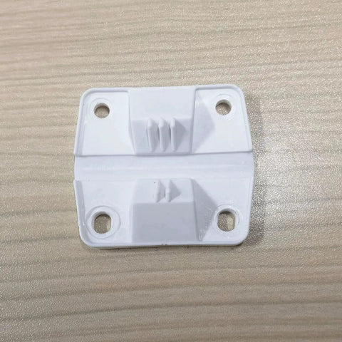 Close-up of a white ABS cooler hinge from Heavy Duty Cooler Hinge Replacement Set With Steel Screws And High Load Capacity