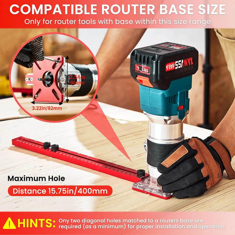 All In One Pro Grade Router Jig For Woodworking A 4 In 1 Aluminum Circle Cutter Groove Bracket used on wood