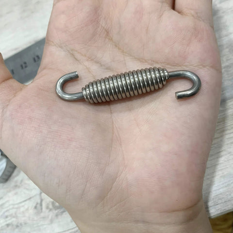 AUTUT motorcycle exhaust muffler spring, stainless steel, 58mm total length, pack of 4