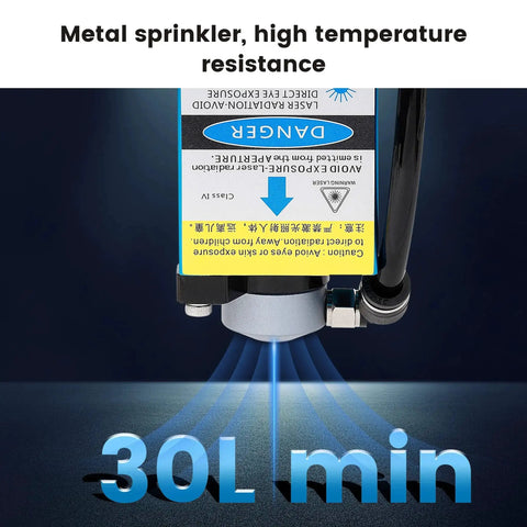 Air Assist Pump Kit For Laser Cutter, Engraver, And CNC Systems With Adjustable 30 LPM Flow to eliminate smoke and dust, Comgrow compatible.