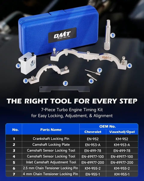 Turbo Engine Timing Tool Kit For 1.0L 1.2L 1.4L Turbo Engines Camshaft Alignment Set