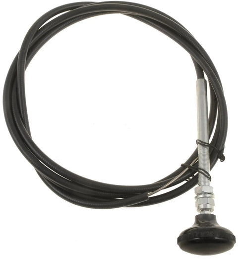 Universal Fit Control Cables With 2 Inch Black Knob 8 Foot Length Durable Build Twist To Lock Or Push Pull Styles