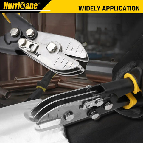 Five Blade Sheet Metal Crimper For Ductwork Downspouts And Stove Pipes Industrial Grade Heavy Duty Hand Crimping Tool in use
