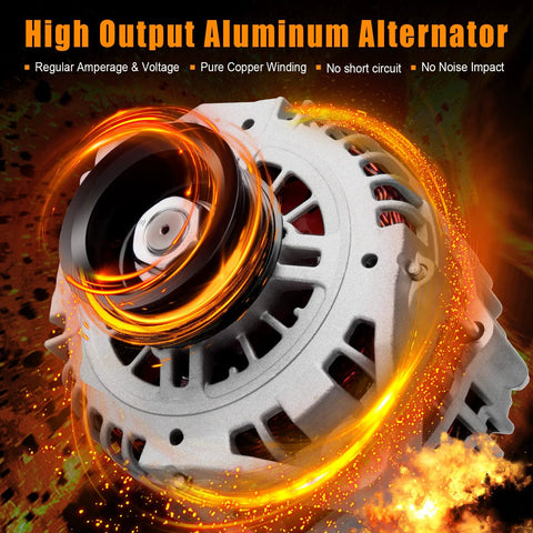 Alternator 80 Amp 12 Volt Replacement For Nissan Sentra 1.8L 2002 2006 LR180769 Compatible With OEM Specs