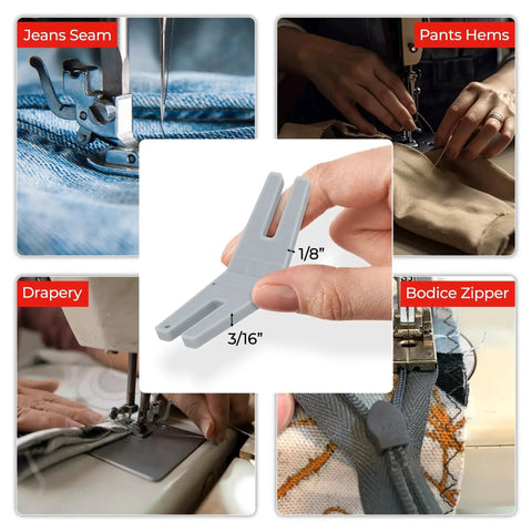 Bulky Fabric Hump Jumper Sewing Tool For Buttons And Denim Hemming Keeps Stitches On Point With Adjustable One Eighth Inch Height