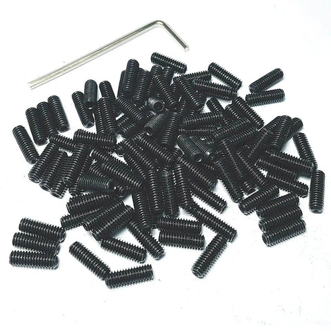 110 Piece M4 X 12mm Stainless Steel Set Screws Hex Socket Grub Screws With M2 Allen Wrench Built To Last 304 Grade Anti Corrosion Durable Fasteners
