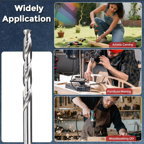 12 Piece Drill Bit Set Size Fifty Diameter 1.78 Mm, 50 Mm Overall Length, 25 Mm Flute, M2 High Speed Steel, 135 Degree Split Point