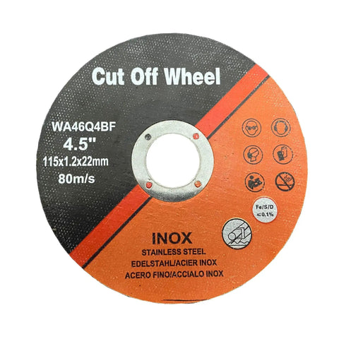 Ultra Thin 4.5 Inch Cut Off Wheels 100 Pack For Angle Grinders 4-1/2 Inch.047 Thick 7/8 Inch Arbor Discs For Cutting Metal Stainless Steel Iron