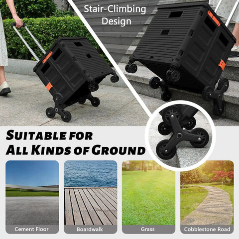 Two Pack Triangle Stair Climbing Wheels For Shopping Cart And Laundry Trolley Replacement Compatible With BY06C BY10C Foldable Carts