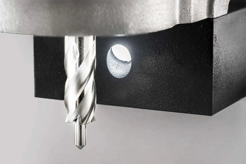 Close-up of Ultra Compact Magnetic Drill With LED Light And Rear Mounted Control For Easier Handling, 110 Volt Power, MAB 155PRO