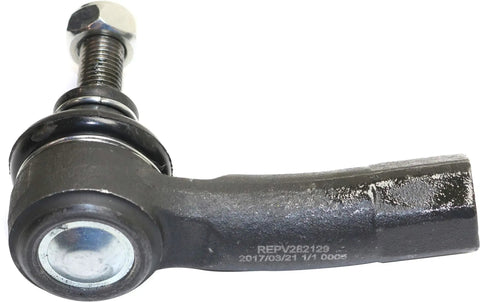 Close-up of a tie rod end, part of the 2 Wheel Hub Kit With Bearing For VW Passat Tiguan Beetle Jetta GTI And Audi A3 Front 5 Lug Hubs AWD And FWD Compatible Fits 2005 2019 Models Premium Quality Aftermarket Replacement For Easy Install And Longevity Bolt On.