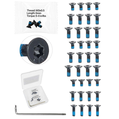 36 Piece Screw Set Built For SIG SAUER Red Dot Optics And Adapter Plates With T10 Key And Pre Coated Threadlocker Easy Mount Kit