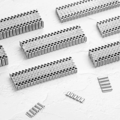 Corrugated W Shape Fasteners Staples 25 Gauge 1 Inch Crown 3 Eighths Inch Length Bright Finish 5000 Count Case For Woodworking And Heavy Duty Nailing Tools In Stock