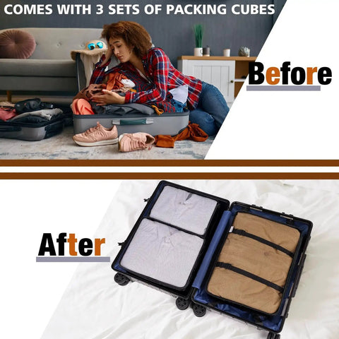 Four In One Rolling Garment Bag For Travel With Wheels Carry On Size Duffle Convertible Suit Carrier for Men And Women with packing cubes