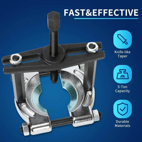 Heavy Duty 14 Piece Bearing Puller Set With 5 Ton Capacity Includes 2 Inch And 3 Inch Bearing Separator Jaws 6 Inch Yoke Close Up