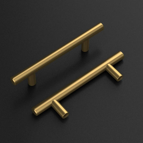 Gold Cabinet Pulls 3 Inch 15 Pack Brushed Brass Drawer Handles Set For Kitchen Cabinets Bathroom Cupboards And Dresser Hardware Stainless Steel Construction With Easy Screwdriver Installation
