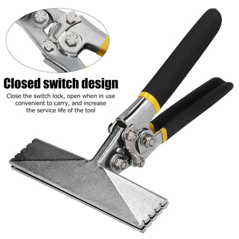 6 Inch Hand Seamer Straight Jaw Sheet Metal Bender Tool with ergonomic handles and chrome vanadium steel for HVAC projects