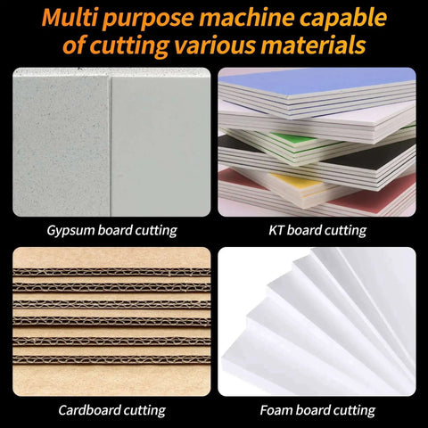 Multi-material cutting examples for Upgraded Drywall Cutting Tool With 2 Extra Replacement Blades And Extended Nylon Handle