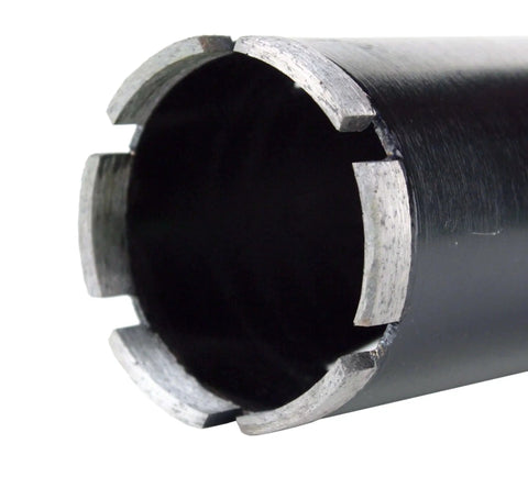 Close-up of 3 Inch Dry Diamond Masonry Core Drill Bit For Concrete Brick And Block 76 Mm, showing 10 Mm Segment Height