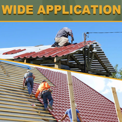 Wide application of Heavy Duty Metal Roofing Screws For Roofing And Siding 14 By One And A Half Inch 300 Pack Brown Painted Anti Corrosion Coating