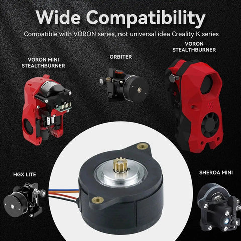 Red High Temperature 180 Degree NEMA 14 36mm Pancake Stepper Motor compatibility with 3D printers Voron, Sherpa Mini, HGX Lite