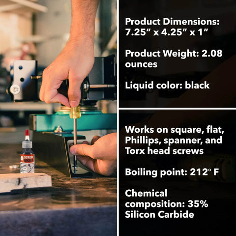 Liquid Paste Screw Grab For Stripped Screws Quick Dry Anti Seize Compound Delivers Up To Eight Hundred Percent Positive Grip