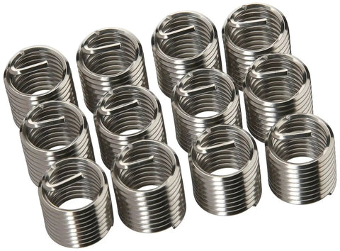 304 Stainless Steel Helical Insert M10x1.25 Thread Tough As Nails Pack Of 12 For Durable Thread Repair In Auto Machinery And Industrial Projects USA Made Model R464910