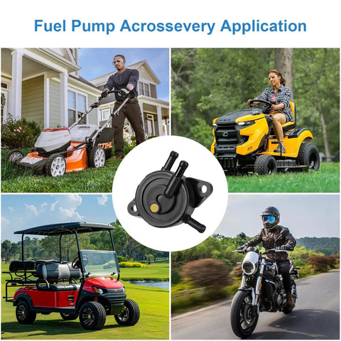 Premium Heavy Duty Fuel Pump For Lawn Mower Golf Carts And Utility Vehicles with Filter and Oil Hose applications