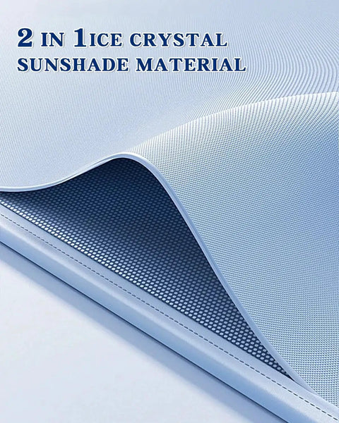 2 in 1 ice crystal sunshade material for Tesla Model 3 Sunshade Roof Heat Insulation UV Protection No Gap Easy Install.