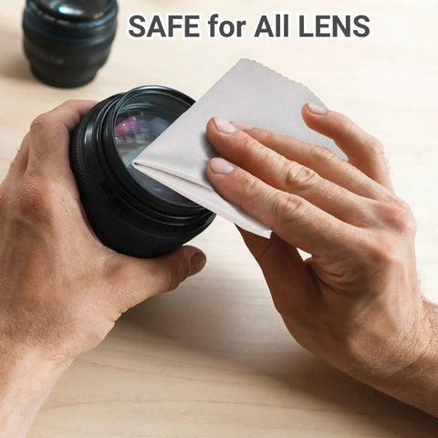 Cleaning camera lens with Pack Of 30 Japanese Style Microfiber Glasses Cleaning Cloths For Eyewear