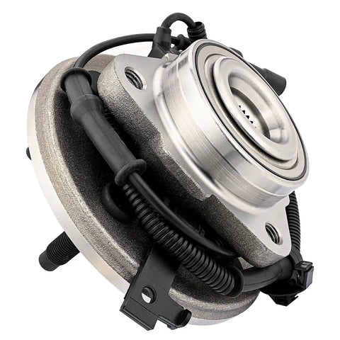 Close-up of Budget Friendly Front Wheel Bearing And Hub Assembly For 2006 2010 Ford Explorer 2006 2010 Explorer Sport Trac And Mercury Mountaineer Five Lug With ABS Sensor Front Left And Front Right Pair