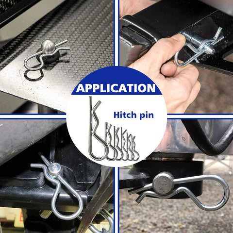 Heavy Duty Pin And Fastener Kit With 383 Pieces For Tractors Trailers Trucks And Mowers Including R Clip Pins Hairpin Cotter Pins Lynch Pins PTO Pins Clevis Pins Square PTO Pins And 3 Point Hitch Accessories in use