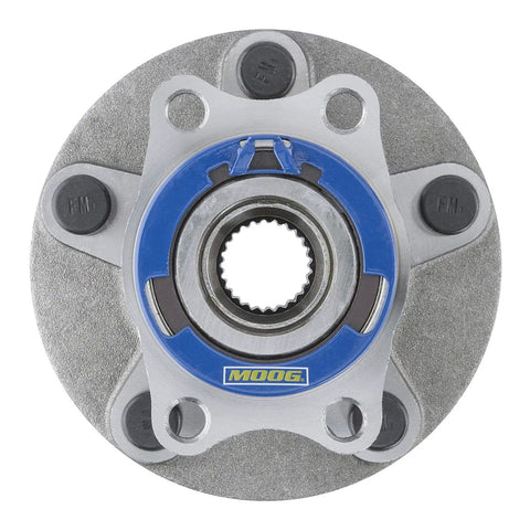 Front view of Wheel Bearing And Hub Assembly 512381 Direct Fit For Mitsubishi Outlander And Lancer From 2007 Through 2015 Easy Bolt On Replacement