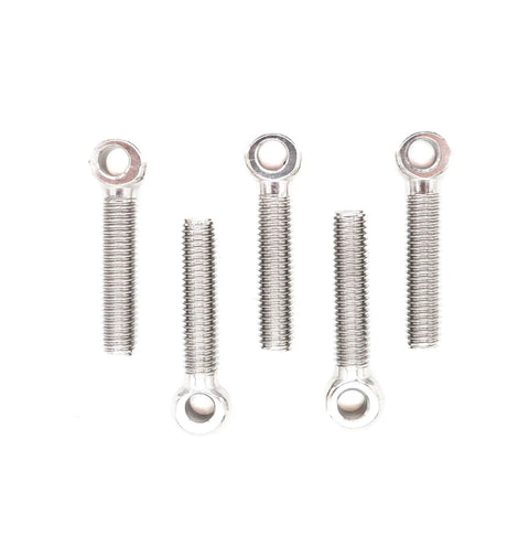 Five Piece M8 By 40mm Shoulder Lifting Eye Bolts In 304 Stainless Steel, 1.25mm Thread Pitch, Heavy Duty Eyebolts For Lifting