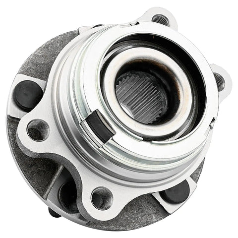 Close-up of Pair Front Wheel Hub Bearing For Nissan Altima 2007 Through 2013 2.5L 4-Cylinder Models Only With ABS Encoder