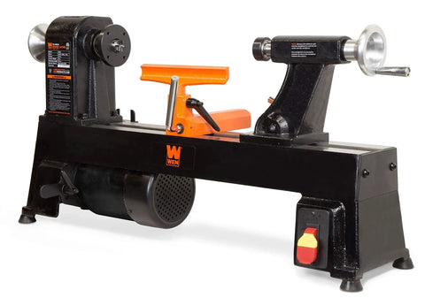Powerful Benchtop Wood Lathe With 4.5 Amp Motor And 12 By 18 Inch Capacity Five Speed Settings Up To 3400 RPM