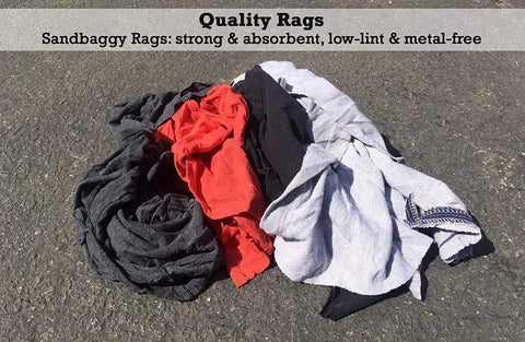Cotton Nylon Cleaning Rags Bale 125 Plus Pieces Ready To Use Right Out Of The Bale Heavy Duty Wiping Cloths Tshirt Rags Recycled Rags 20x20 Inches Ideal For Garage Shop Home Cleaning