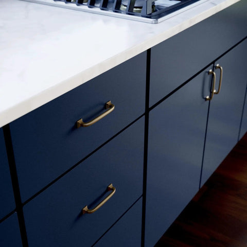 Champagne Bronze Cabinet Pulls 4 Inch Center To Center 5 Pack Drawer Handles For Kitchen Cabinets Doors Dressers Zinc Finish