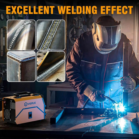 Three In One 110V Welder With 140 Amp Output, Flux Core MIG, Lift TIG, And Stick Welding, welder in use in workshop