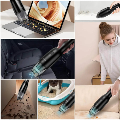 Powerful Cordless Handheld Vacuum Cleaner With 16000 Pa Suction And Brushless Motor in various cleaning scenarios