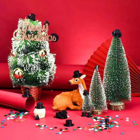 Awesome Christmas Craft Button Kit With 700 Pieces Includes 50 Mini Black Top Hats 50 Carrot Noses 100 Wiggle Eyes And 500 Mix Color Resin Buttons