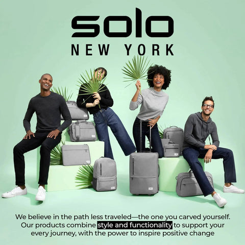 Group with Solo New York bags including Go-To Rolling Duffle For Travel With Wheels 49L Capacity Carry-On Ready At 12 X 22 X 12 Inches