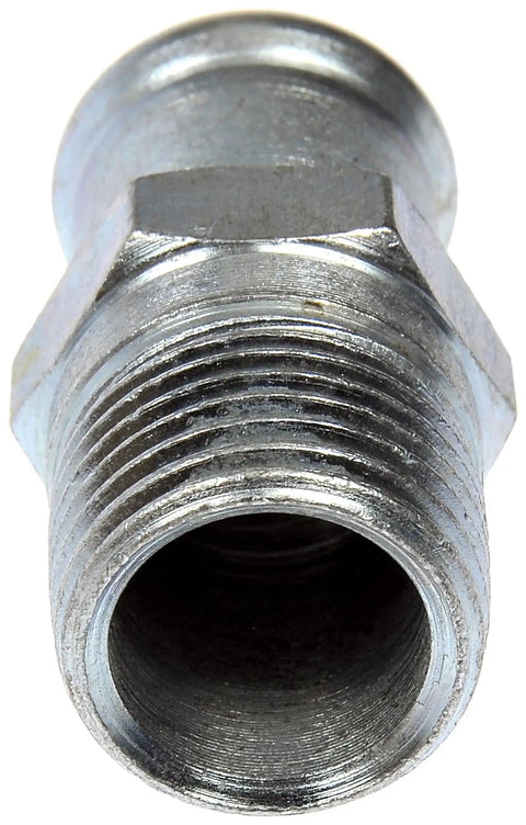 Heater Hose Connector For Three Quarter Inch Hose To Half Inch NPT With One And Three Quarter Inch Long Universal Fit Durable OE Replacement Leak Free And Easy Install, close-up view