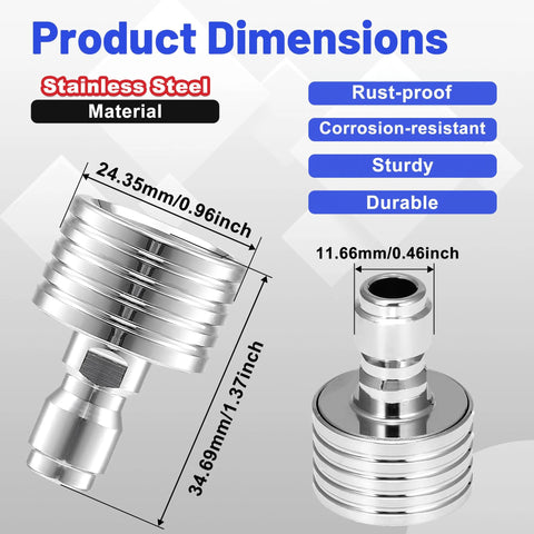 Tool Daily pressure washer nozzle tips, stainless steel, 1/4 in quick connector, 2-pack