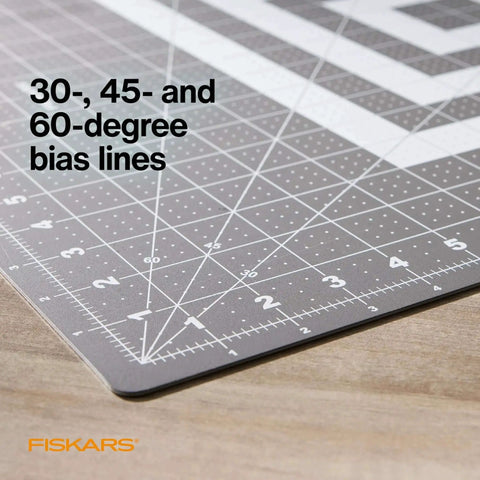 Corner view of Ultra Large Self Healing Cutting Mat For Quilting And Crafts 24 By 36 Grid Surface With Double Sided Self Healing Layer.