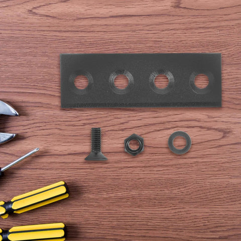 Sturdy Black Sliding Barn Door Hardware Connector Set With Metal Track And Replacement Bracket For Easy No Fuss Installation