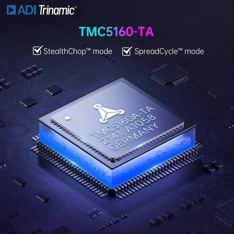 Dope TMC5160T Plus Stepper Motor Driver V1.0 With 8 MOSFETs 60V 10.6A IRMS featuring StealthChop and SpreadCycle modes