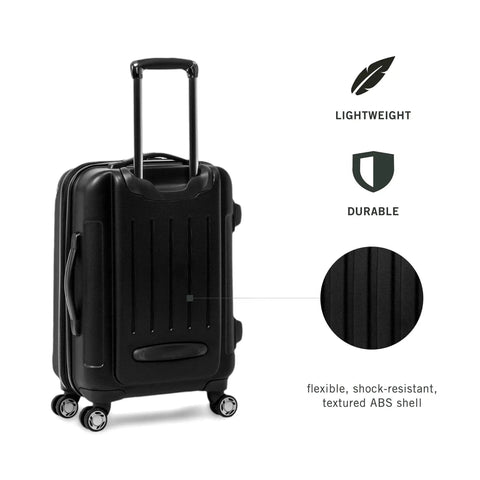 Renegade Expandable 8 Wheel Spinner Luggage With Lightweight Hardside Shell Carry On 20 Inch Black From Kenneth Cole Reaction