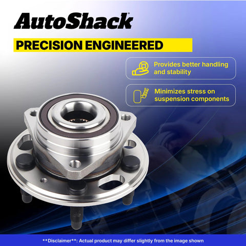 Front and Rear Wheel Hub Bearing Assemblies With ABS Replacement for 2010 to 2015 Toyota Prius and 2012 to 2015 Prius Plug In